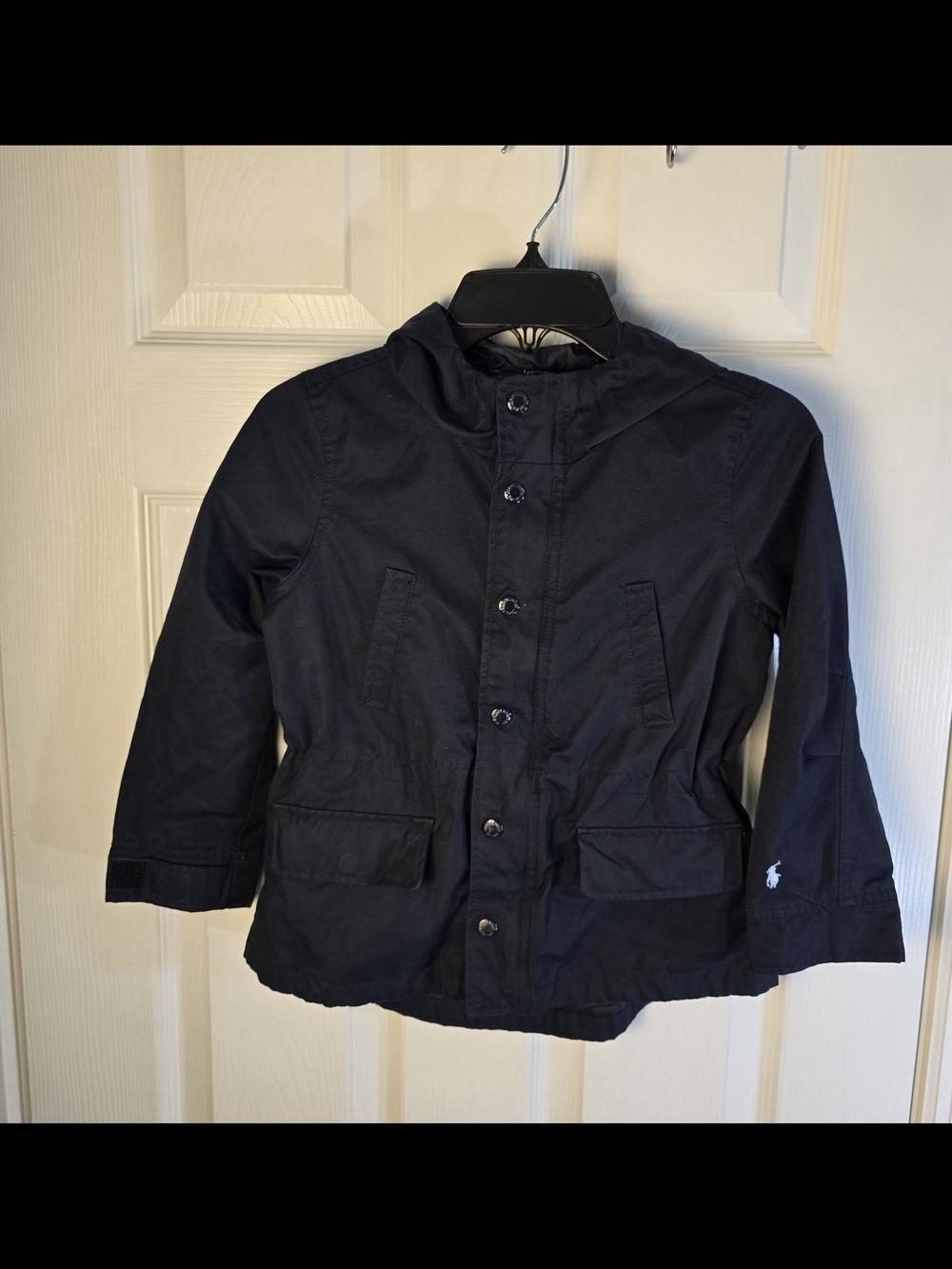 Ralph Lauren Navy Blue Hooded Kids Windbreaker Light Weight Jkt
